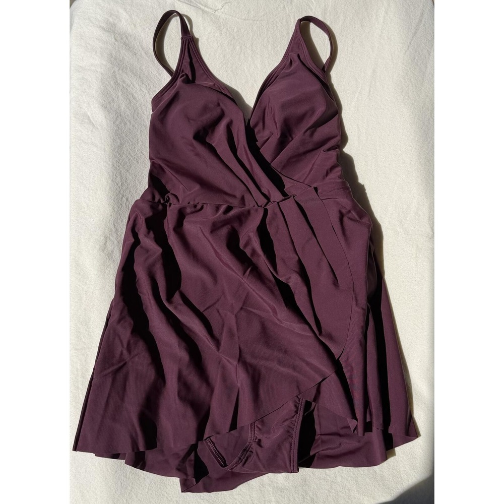 Cuphe Purple Swimdress with Built-in Bra Size Small